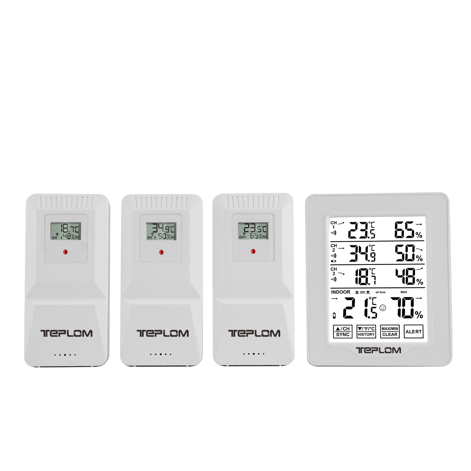 Home Security Wireless - 3-In-1 무선 실내 실외 디지털 온도계
