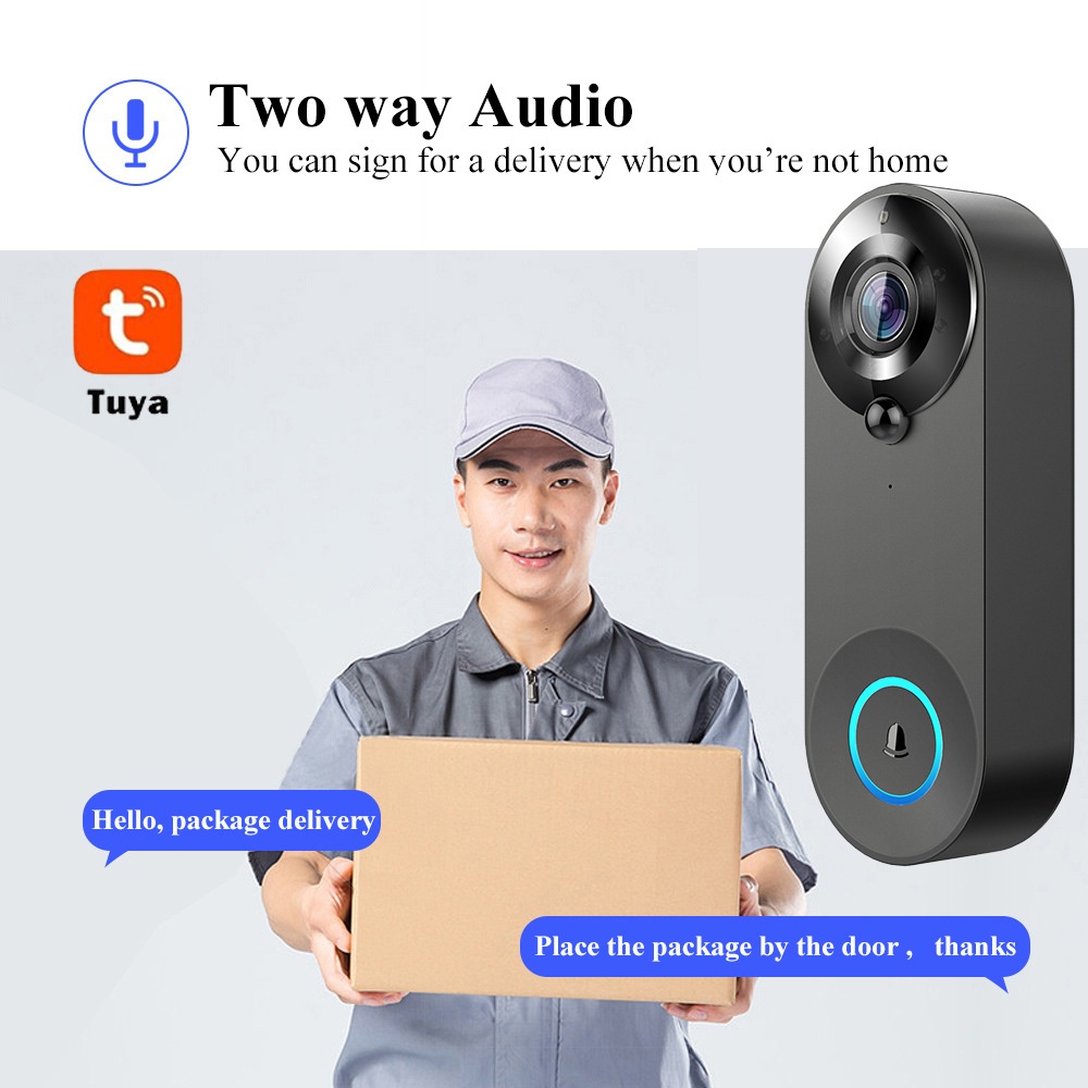 Tuya 1080P 무선 WIFI 초인종 비디오 인터콤 - Home Security No Wifi Needed 리뷰 및 가격