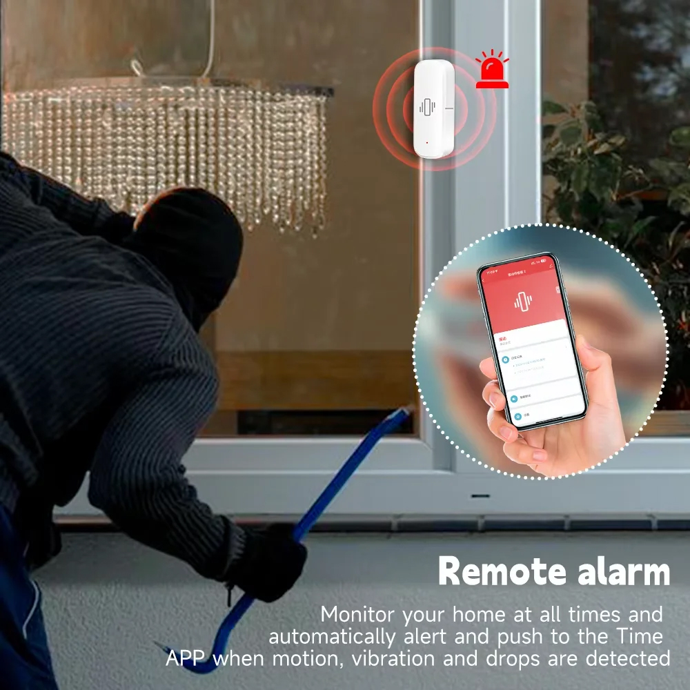 스마트 ZigBee 진동 센서 앱 모니터 홈 보안 보호 - Home Security Devices 리뷰 및 가격