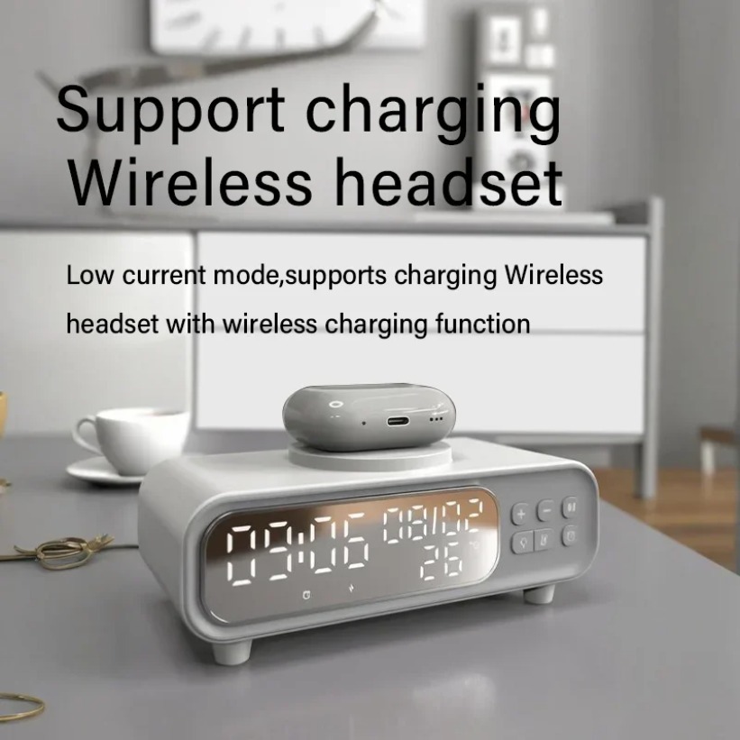 15W 무선 충전기 시간 알람 시계 LED 야간 조명  - Home Security Wireless 리뷰 및 가격