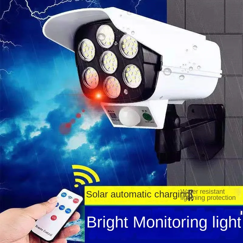 야외 태양 빛 모션 센서 보안 더미 카메라 무선 홍수  - Home Security Battery 리뷰 및 가격