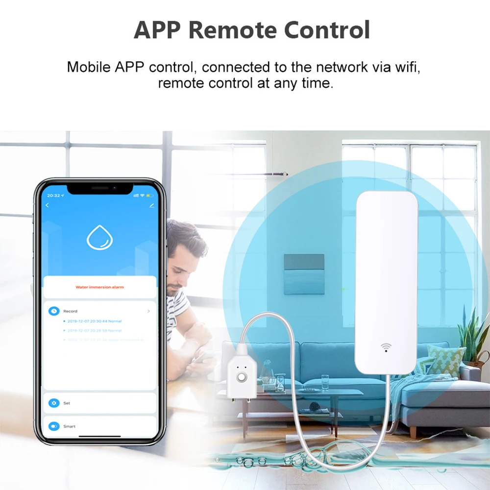 Tuya WiFi Zigbee 물 센서 스마트 누수 감 - Home Security Devices 리뷰 및 가격