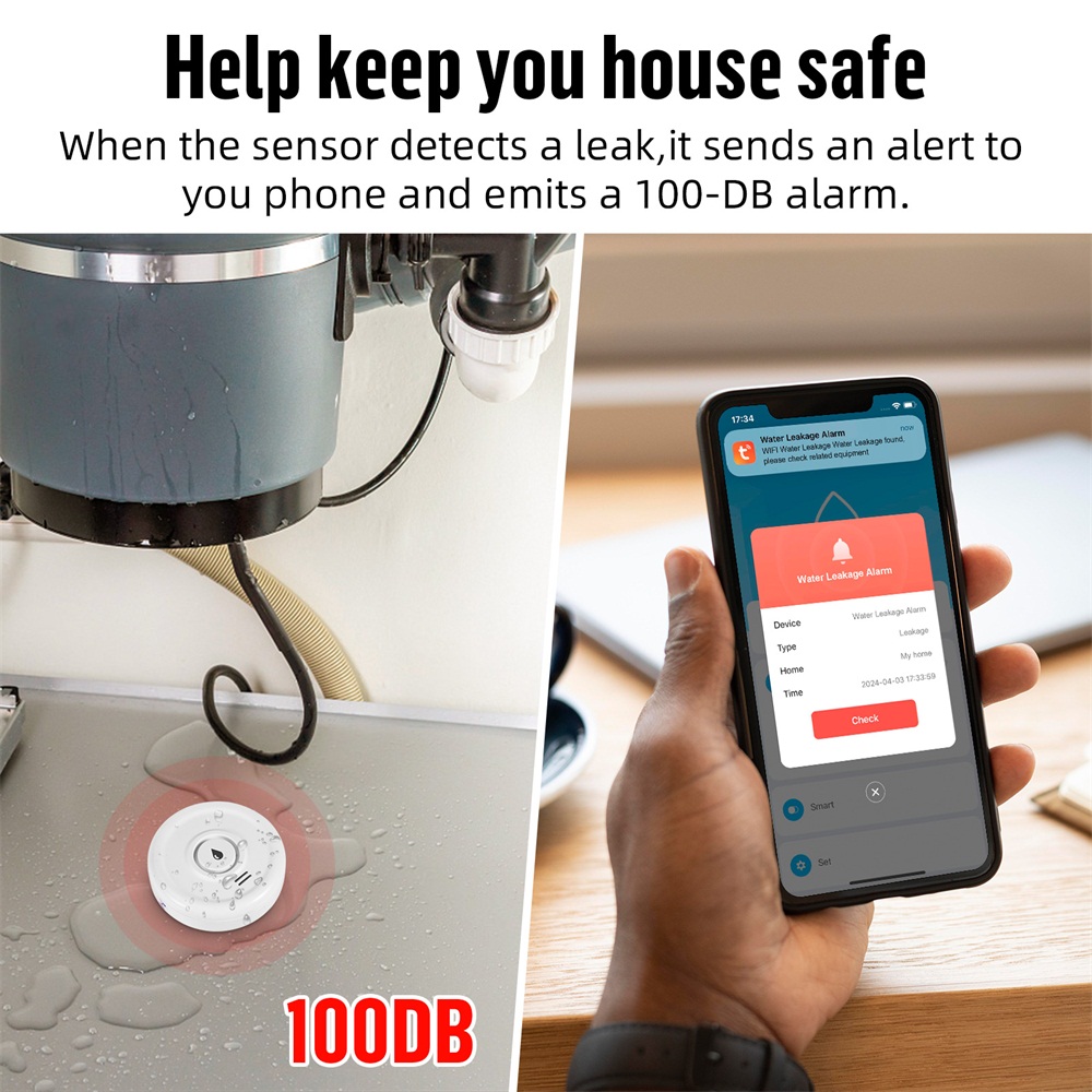 Fuers 누수 감지기 스마트 홈 알람, 투야 스마트  - Home Security Devices 리뷰 및 가격