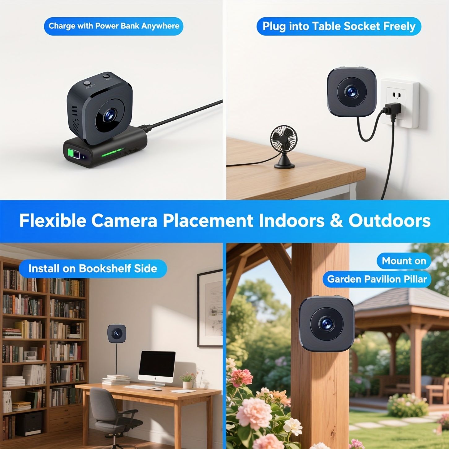 1080P HD 미니 WiFi 카메라 실내 안전 보안  - Home Security Wireless 리뷰 및 가격