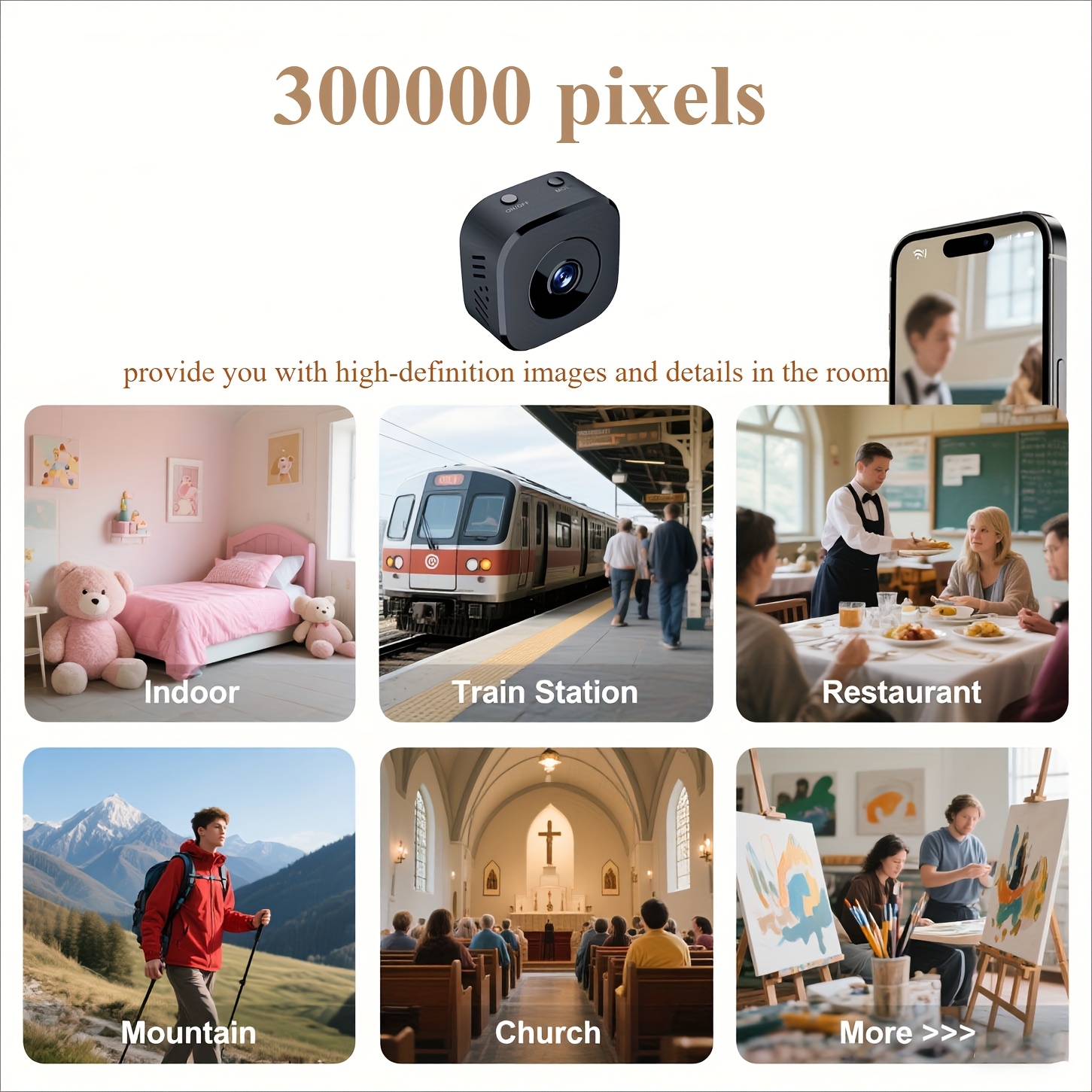 1080P HD 미니 WiFi 카메라 실내 안전 보안  - Home Security Wireless 리뷰 및 가격
