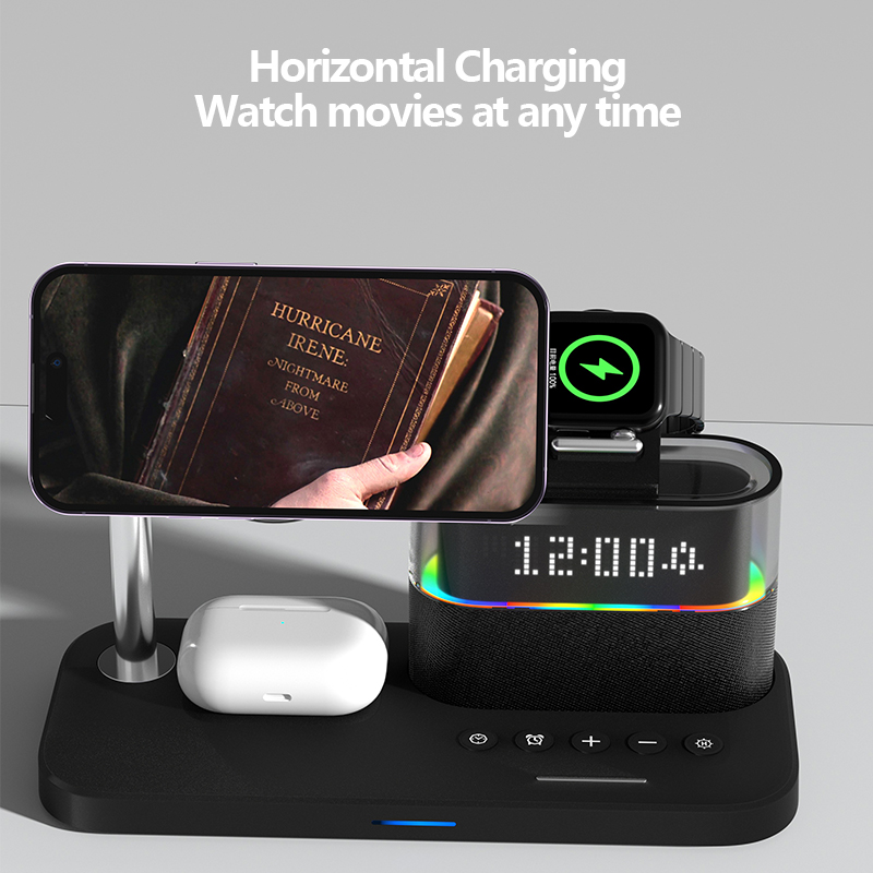 다기능 무선 충전기 스탠드 패드 RGB 라이트 알람 시 - Home Security Wireless 리뷰 및 가격