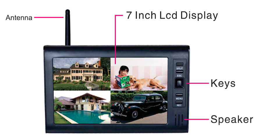 LCD CCTV 보안 시스템 와이파이 무선 카메라 비디 - Home Security Battery 리뷰 및 가격