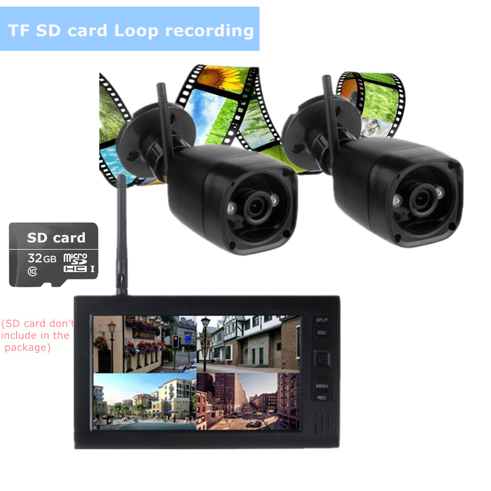 LCD CCTV 보안 시스템 와이파이 무선 카메라 비디 - Home Security Battery 리뷰 및 가격