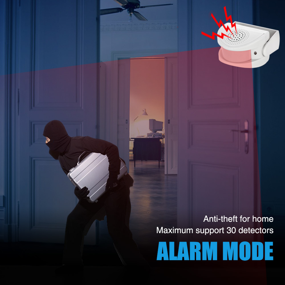 32 노래 환영 적외선 차임 초인종 무선 조절 가능한  - Home Security Gate 리뷰 및 가격