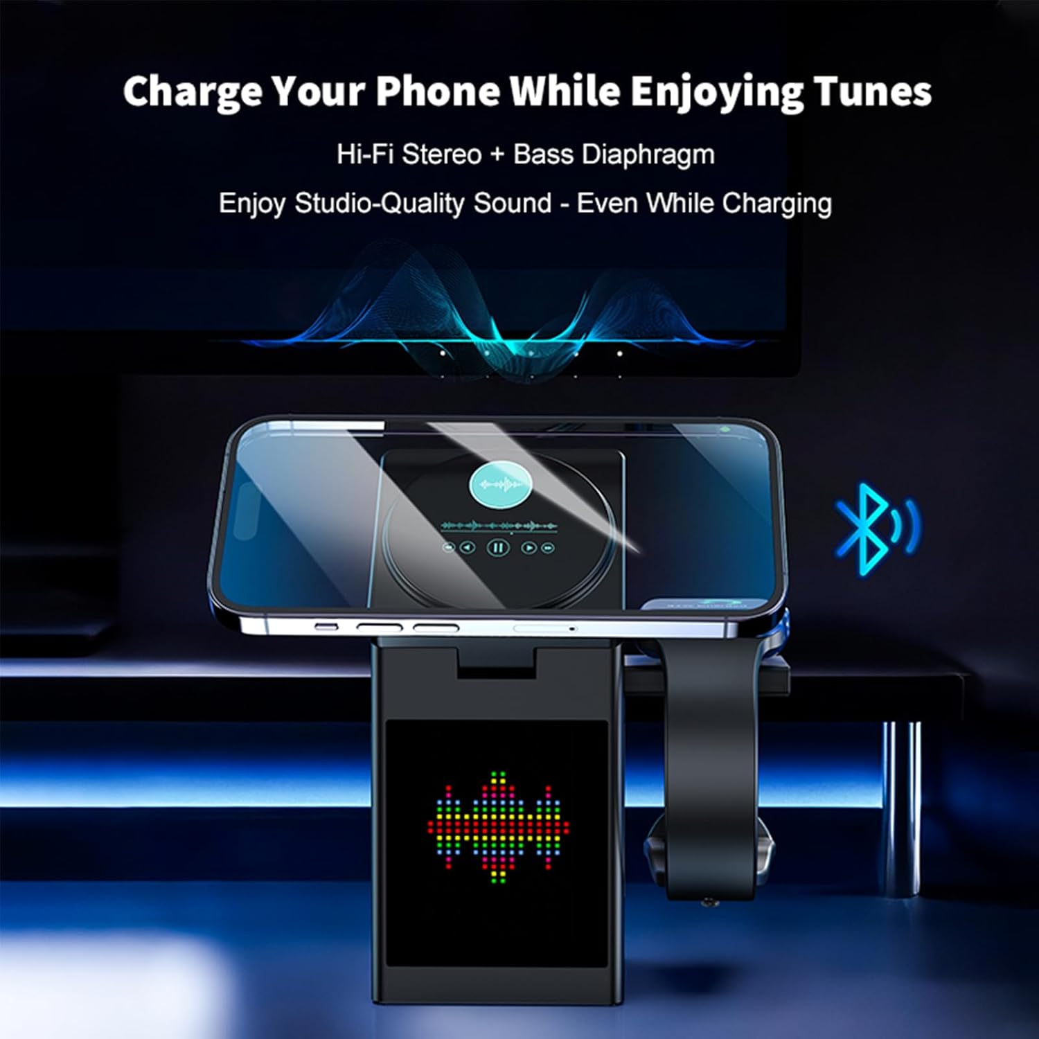 LED 스크린 마그네틱 무선 충전기 스탠드 블루투스 스 - Home Security Wireless 리뷰 및 가격
